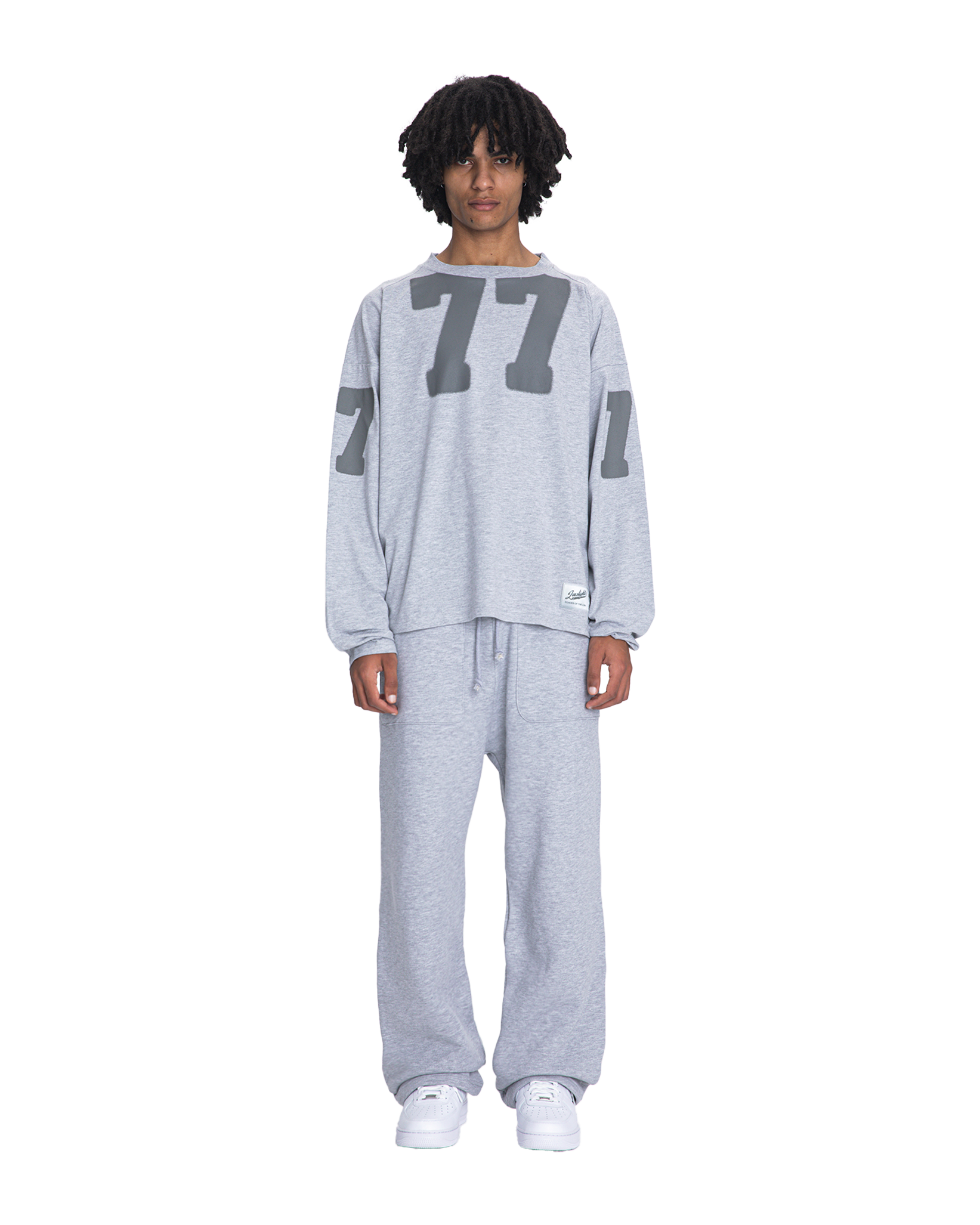 7eventy 7even raglan longsleeve grey melange