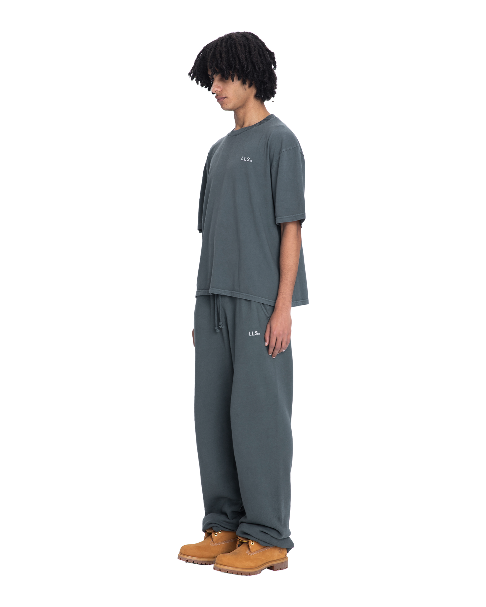 Lmnts tee grey stone wash