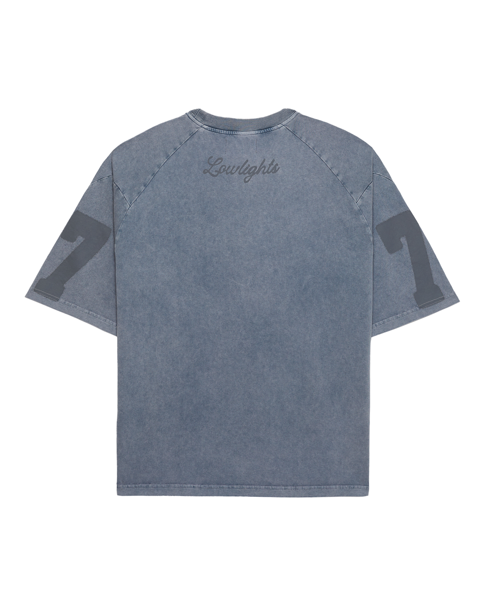 7eventy 7even raglan t-shirt midnight acid wash