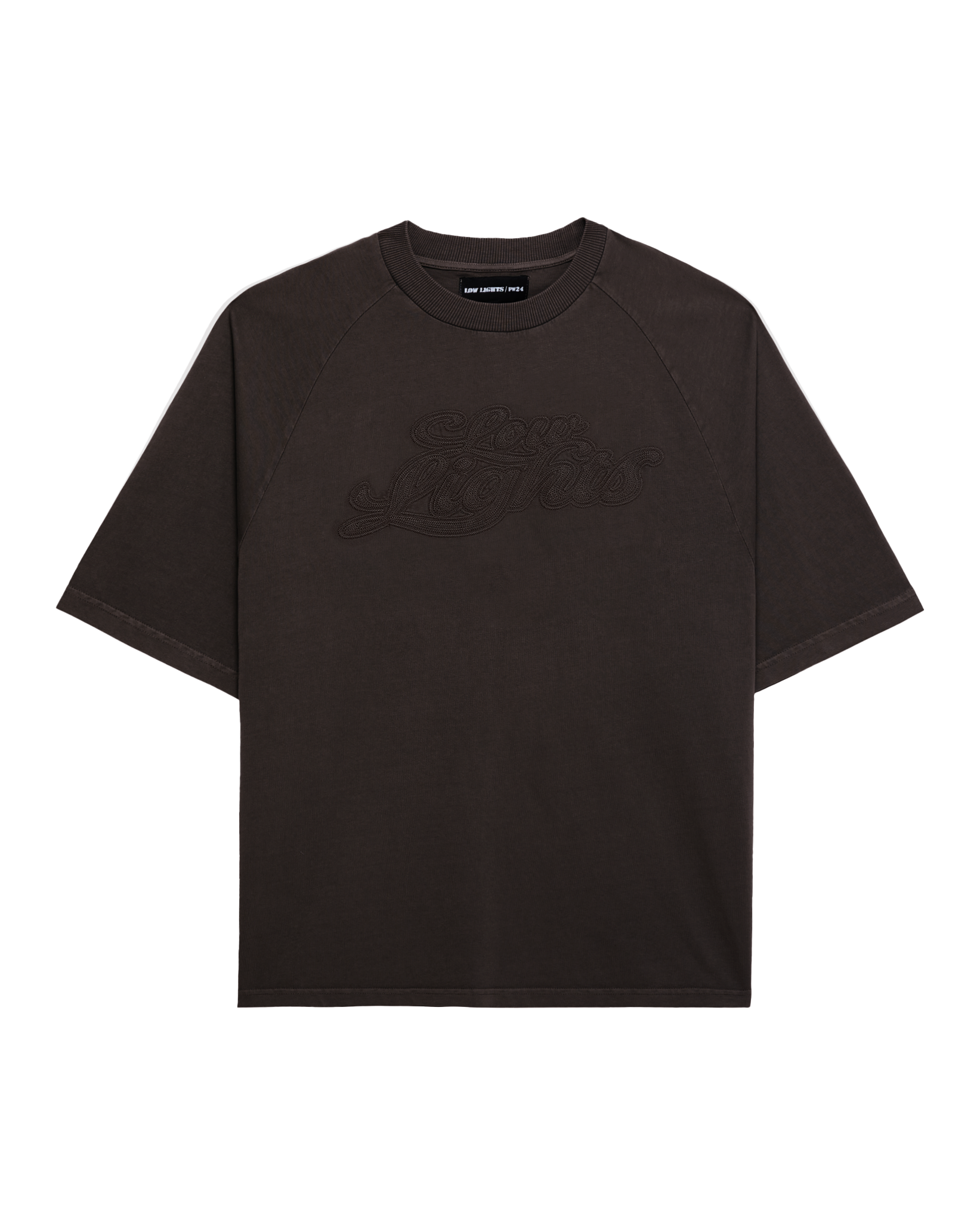 Mirage raglan tee taupe acid wash