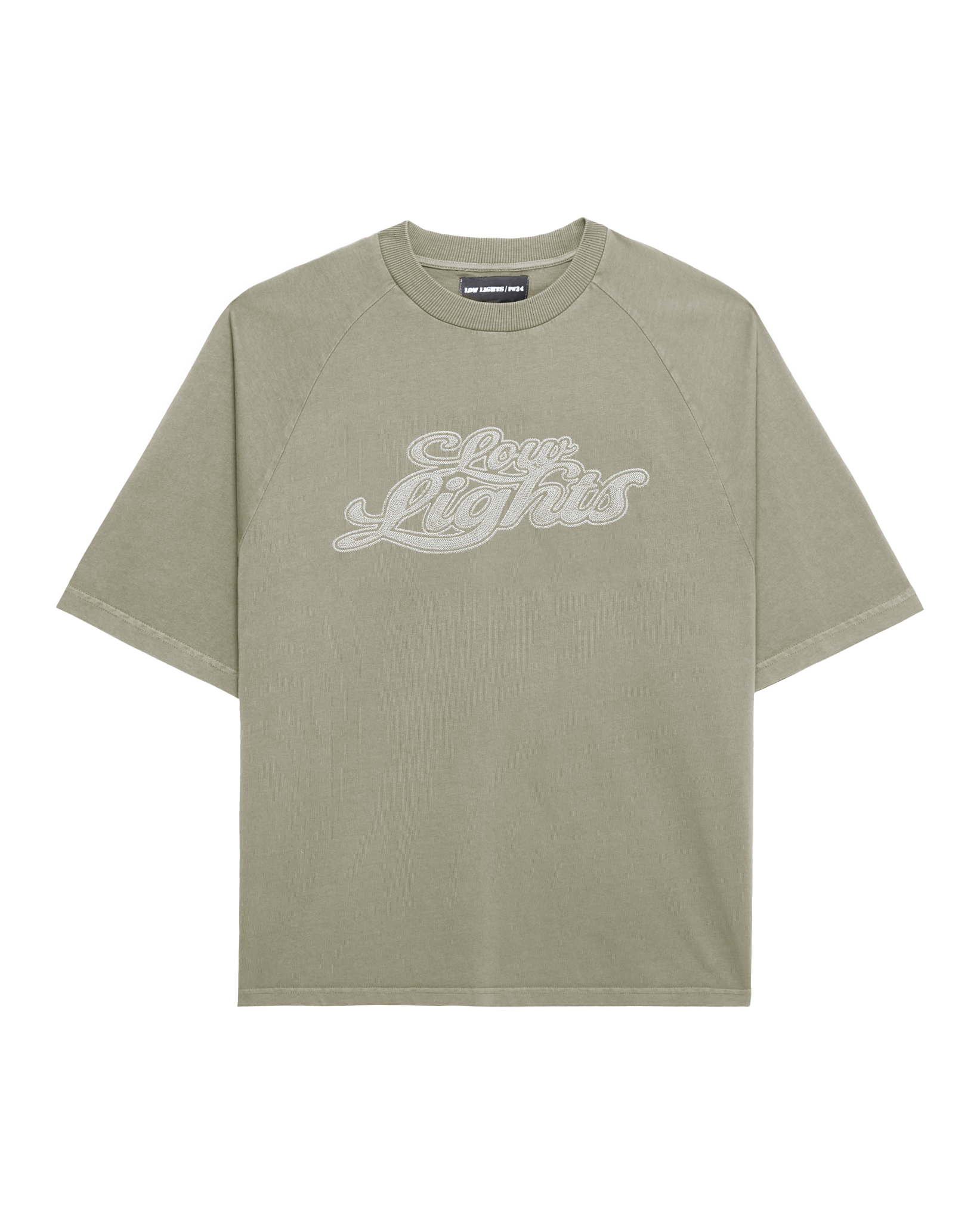 Mirage raglan tee cocoa acid wash