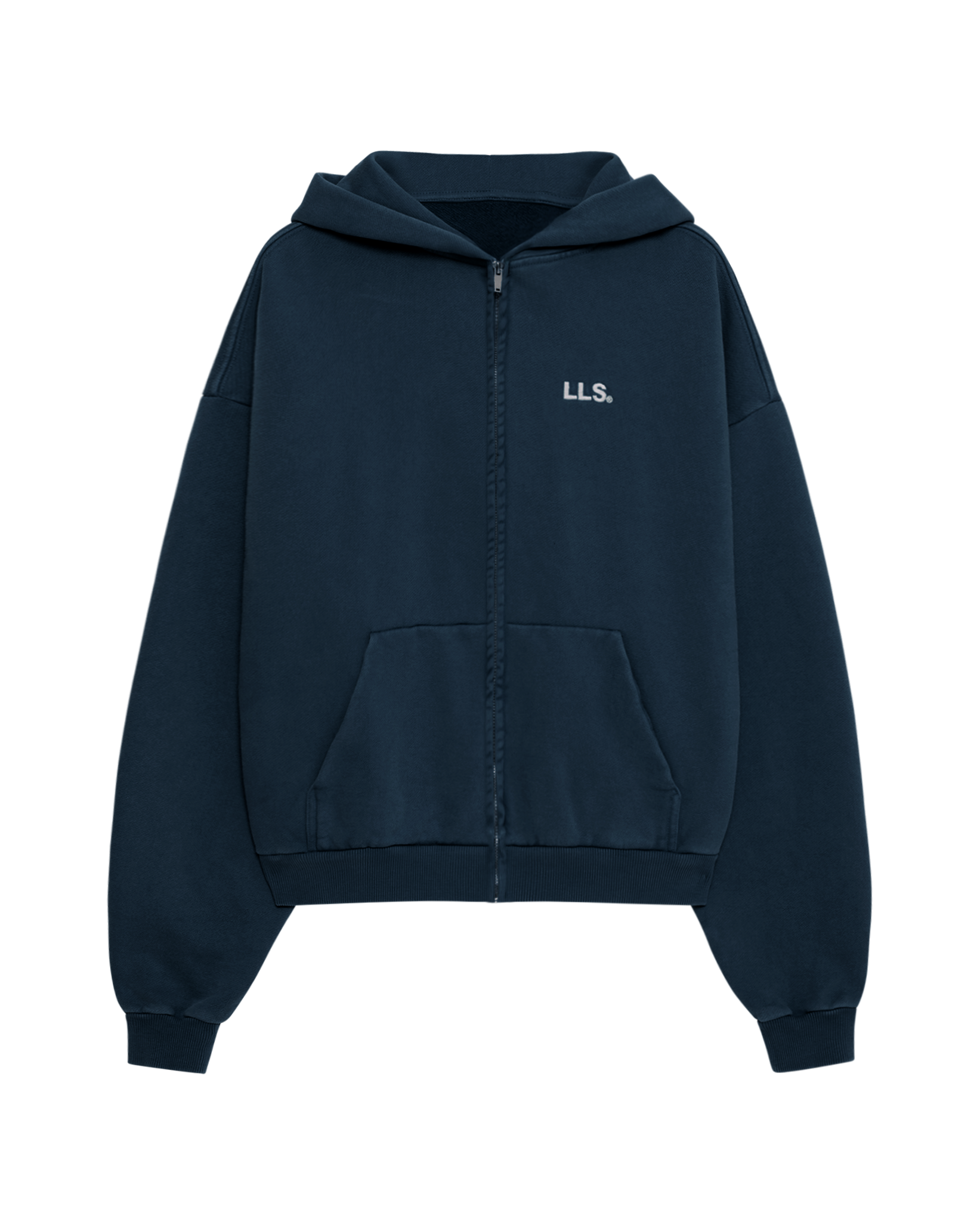 Lmnts zip hoodie dusty navy