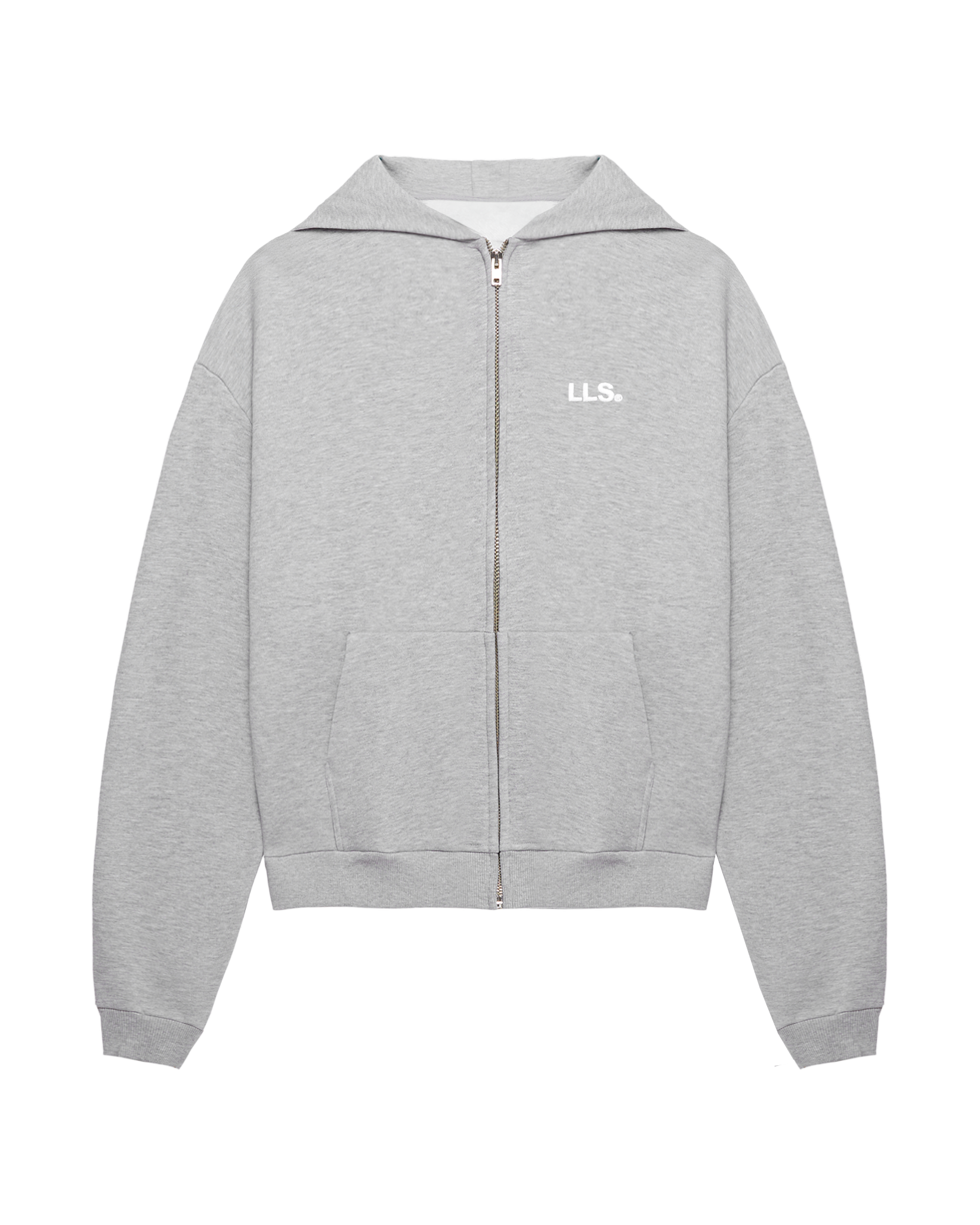 Lmnts zip hoodie grey melange