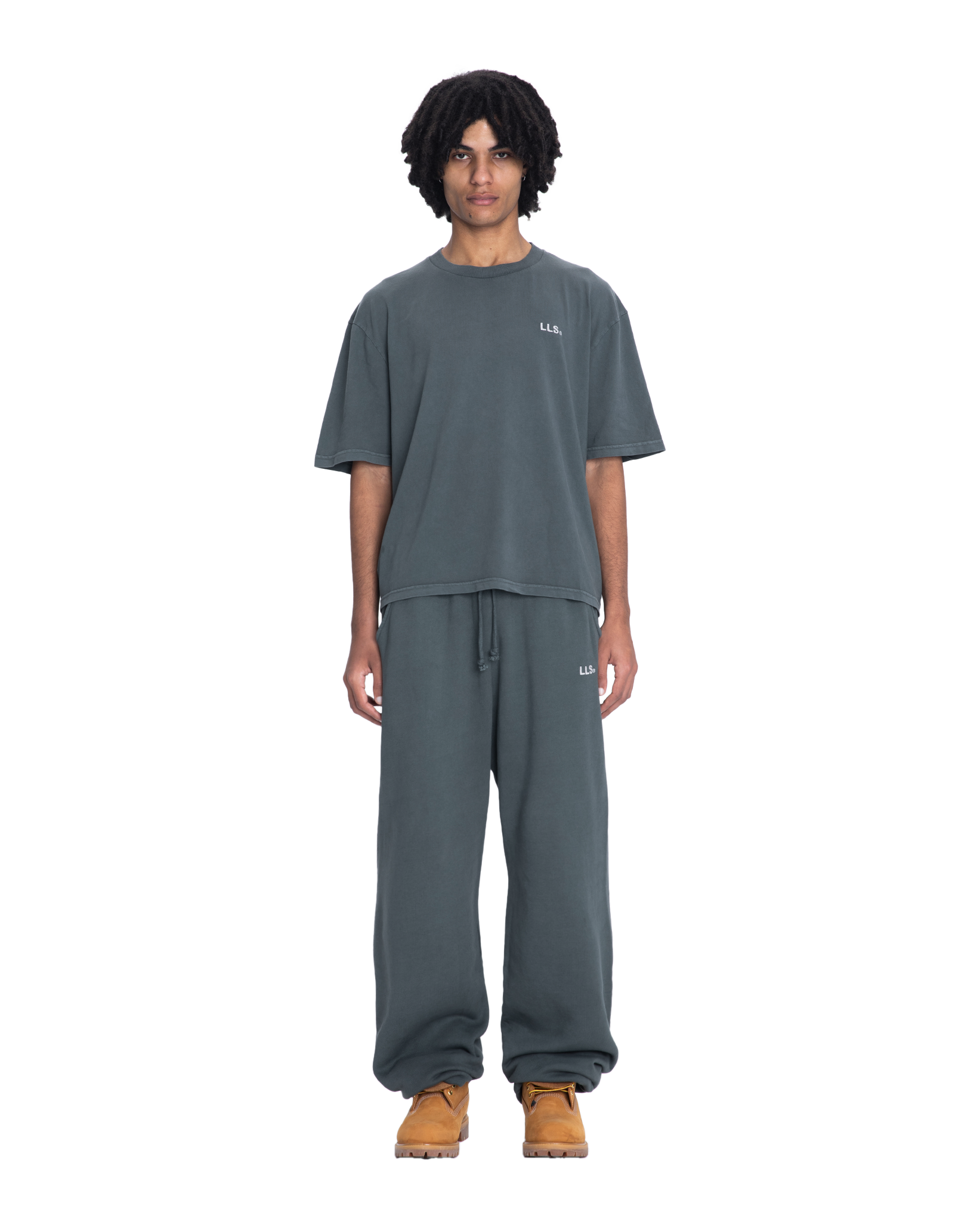Lmnts tee grey stone wash