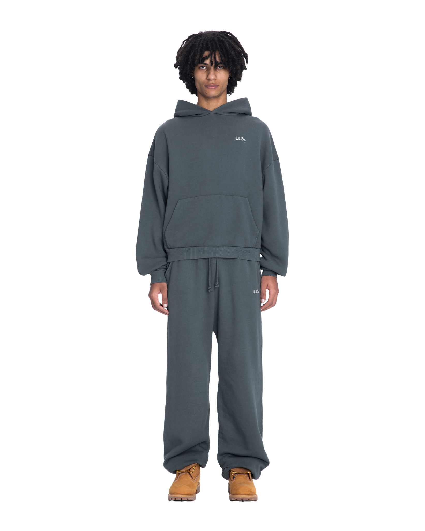 Lmnts jogger pants grey stone wash