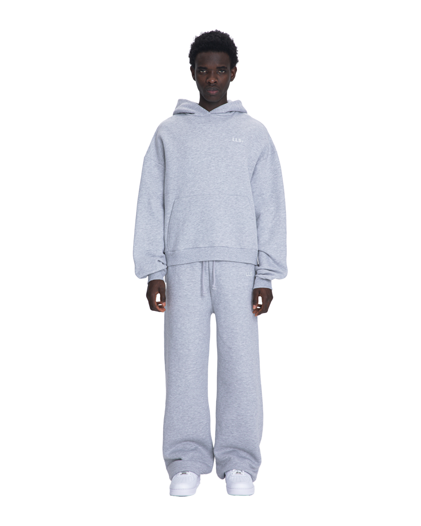 Lmnts hoodie grey melange