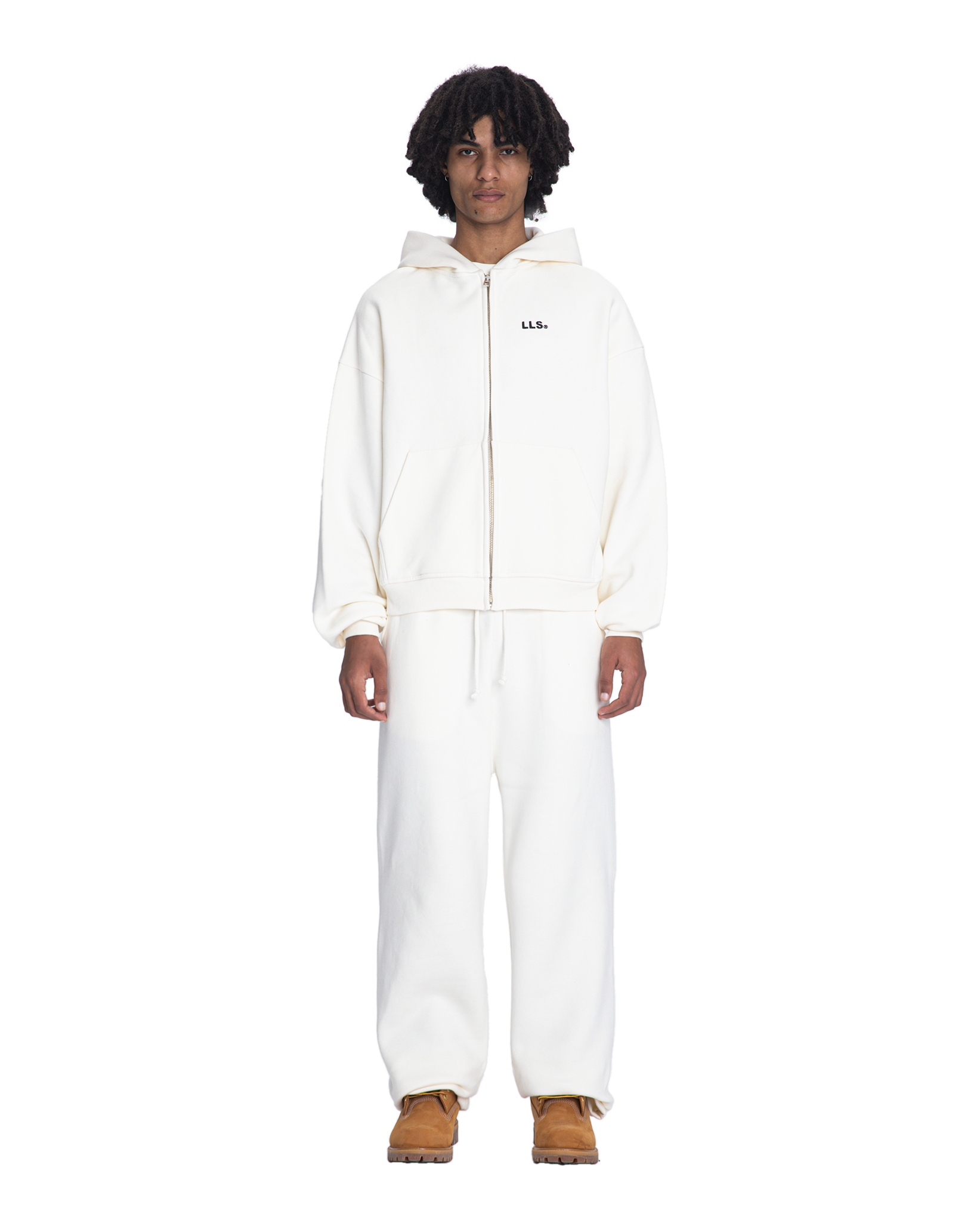 Lmnts zip hoodie creme