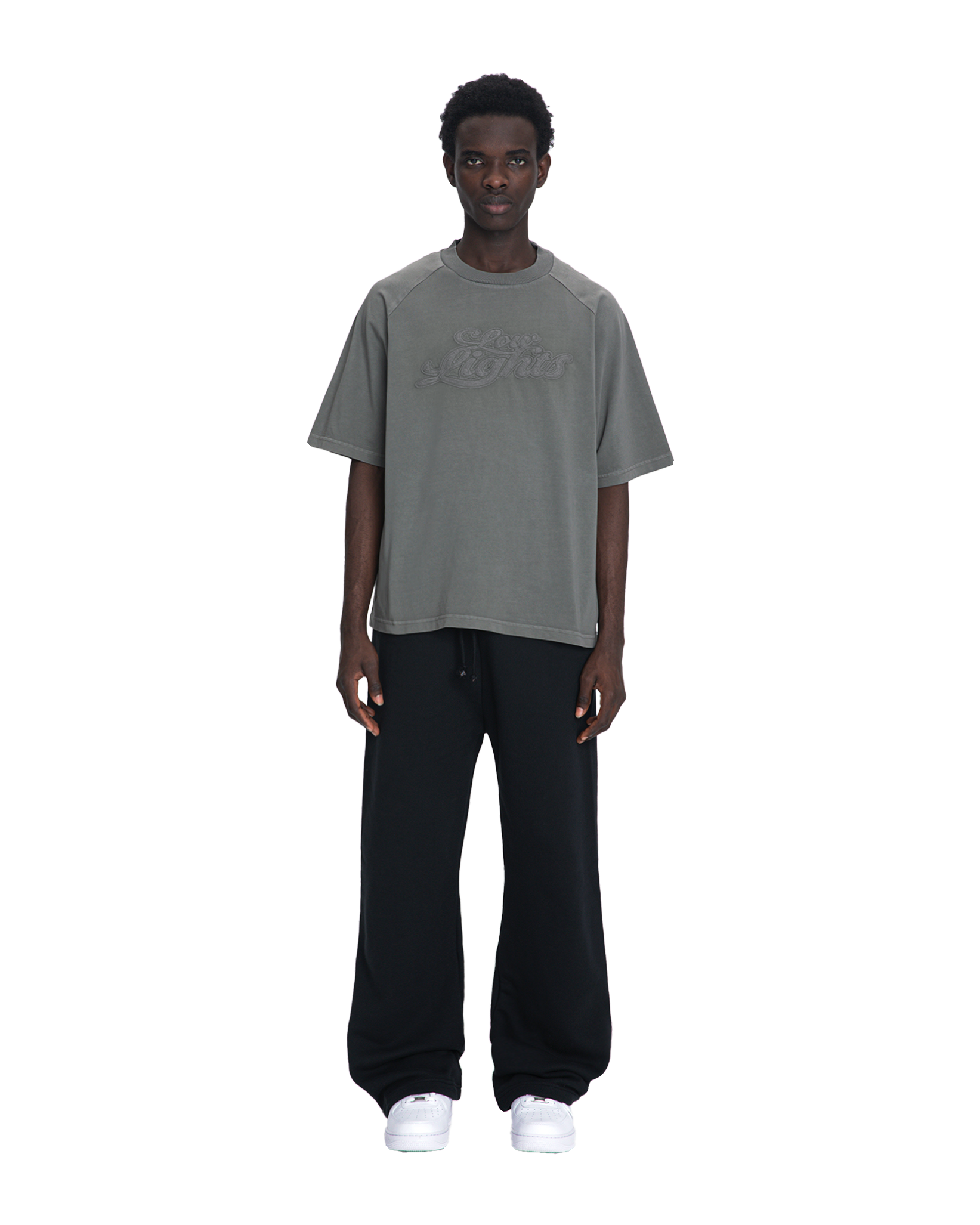 Mirage raglan tee graphite acid wash